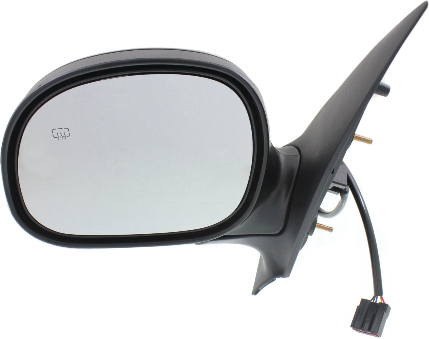 Autoelements Left Driver Side Power Heated Mirror For 2004-2008 Ford F-150 - Textured Black, Manual Fold