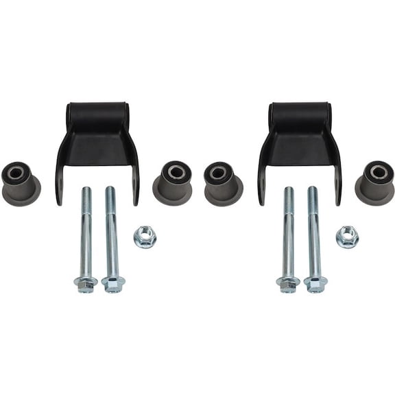 Rear Rearward Leaf Spring Shackle Set 2 Piece Set - Compatible with 2004 - 2008 Ford F-150 2005 2006 2007