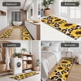thumbnail image 5 of Beige Leopard Sunflower Pattern Kitchen Rugs Sets Of 3,Kitchen Runner Rugs Non Skid Washable,Decorative Kitchen Floor Mats for Kitchen,Sink,Laundry,17"x30"+ 17"x47" + 17"x59", 5 of 6
