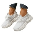 thumbnail image 3 of WEAIXIMIUNG Espadrilles Plateforme Femmes Commerce Extérieur Nouvelles Tissage Volant en Maille Respirante Chaussures pour Femmes Bout Rond Semelle Souple Espadrilles Respirantes, 3 of 8