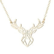 LUNAIns Necklace New Stainless Steel Hollow Antler Ins Necklace Manufacturers Spot Wholesale Female Gift