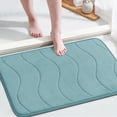 thumbnail image 1 of Alfombra de baño Flamingo P, espuma viscoelástica, color verde aguamarina, 60 x 43 cm, 1 of 7