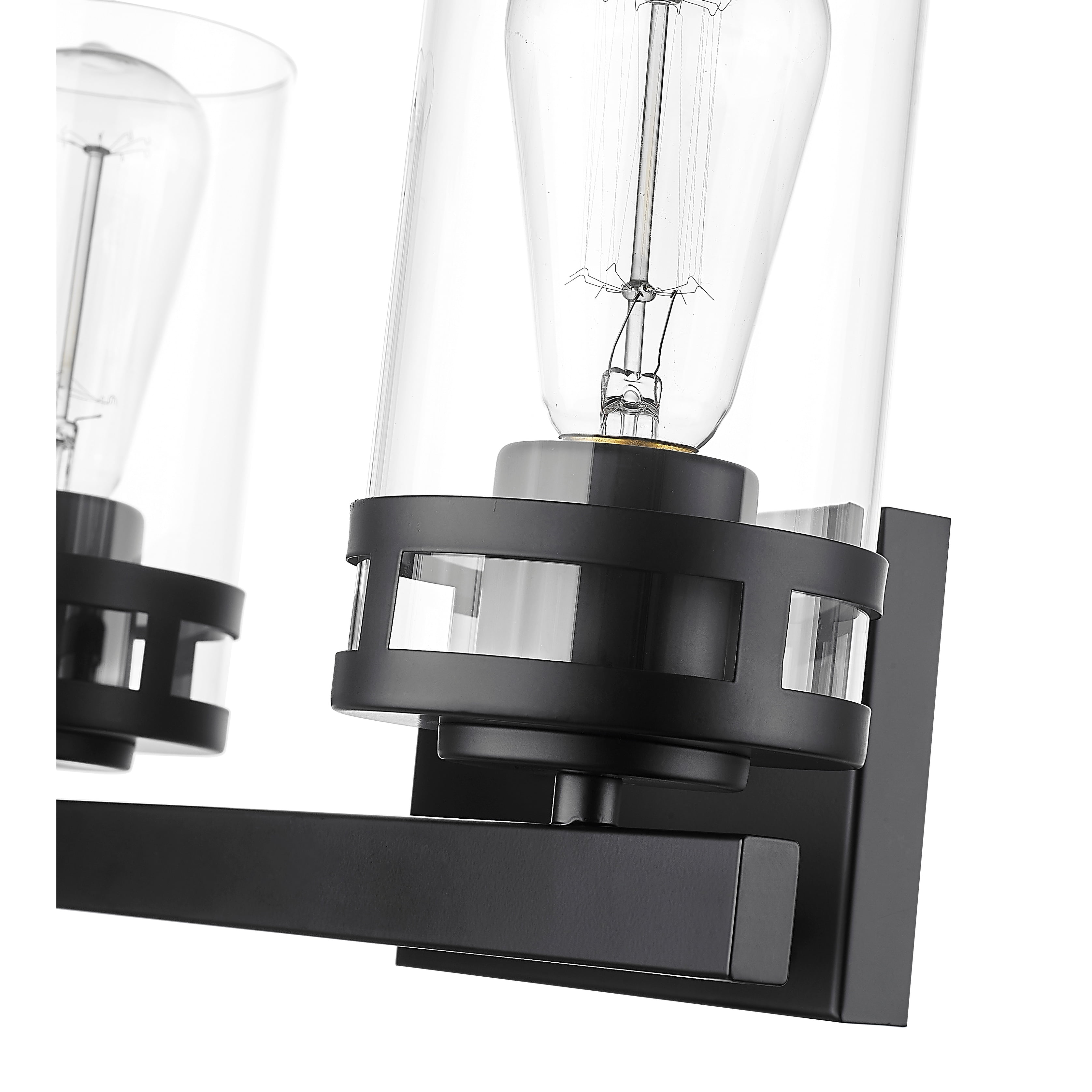 Millennium Lighting  Lunden 2/3/4 Light Vanity Fixture in Matte Black 2 Light - Matte Black