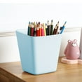thumbnail image 4 of 5-Piece Hanging Storage Basket Set - Plastic Organizer Bins for Trolley, Cart, or Wall - White, Pink, Blue - 13x12x10cm - Pen Holder, Snack & Utility Container, 4 of 6