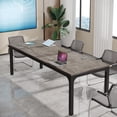thumbnail image 4 of Tribesigns 6.5FT Conference Table, 78.7 Inche Rectangle Meeting Seminar Table for 6-8 People (Only Table) (2,Gray+Black), 4 of 5