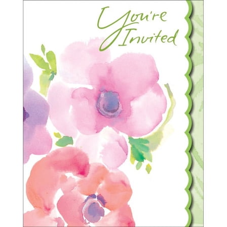 Kathy Davis Warm Flora Invitations 8 Per Pack