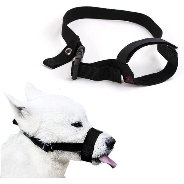 1 bozal para perros de 18-24 cm, bozal de nailon ajustable, bozal antiladridos, bozal suave ajustable, para perros pequeños y medianos.