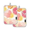 thumbnail image 7 of Yayeee Pot Holders Kitchen Heat Resistant with Pocket 7"x9.8" Cotton Oven Cooking Hot Pads, Pink Floral Orange, 7 of 7