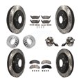 thumbnail image 1 of Transit Auto Front Rear Wheel Hub Bearing Assembly Coated Disc Brake Rotor and Ceramic Pads Shoe Kit (10Pc) for Car Ford F-150 with Electric Parking Left Right Side (Driver Passenger) KBB-111413, 1 of 10