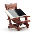 thumbnail image 3 of 1Set Chair Phone Holder Wooden Brown Desktop Use Adjustable Angle Phone Support, 3 of 9