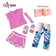 thumbnail image 1 of Emily Rose ropa de muñeca de 18 pulgadas para muñecas American Girl | ¡Conjunto de ejercicio para mezclar y combinar muñecas que incluye zapatillas de deporte rosadas! | Se adapta a muñecas American G Emily Rose 0696859232763, 1 of 1