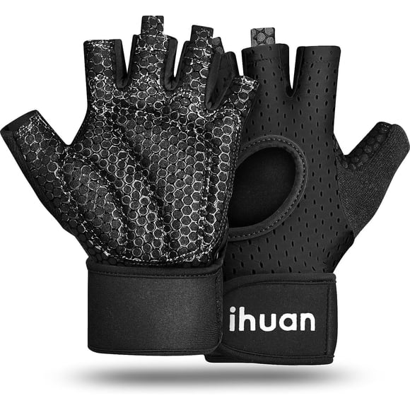 Guantes de entrenamiento ihuan transpirables sin dedos para hombre