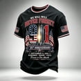 thumbnail image 2 of Domzest Men's Never Forget 911 Memorial T Shirts Crew Neck American Flag Printed Tops 9/11 25th Anniversary Twin Towers Short Sleeve Graphic Shirt Red 3XL, 2 of 4
