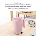 thumbnail image 4 of Unatoiry Sturdy Waste Bins With Lid - Easy To Clean And Stain Resistant Environmentally Friendly Trash Can light pink 1Set, 4 of 6