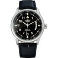 thumbnail image 1 of Men's Automatic Self Winding Watch Date Black Leather Watch, 1 of 4