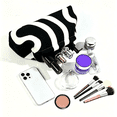 thumbnail image 3 of WANDF Clutch Purse for Women,Knit  Clutch Handbags,Woven Evening Bags,Large Dumpling Bag for Ladies,Girlfriend,Travel Makeup Storage Lightweight Portable Pouch(Black White Pattern-A), 3 of 8