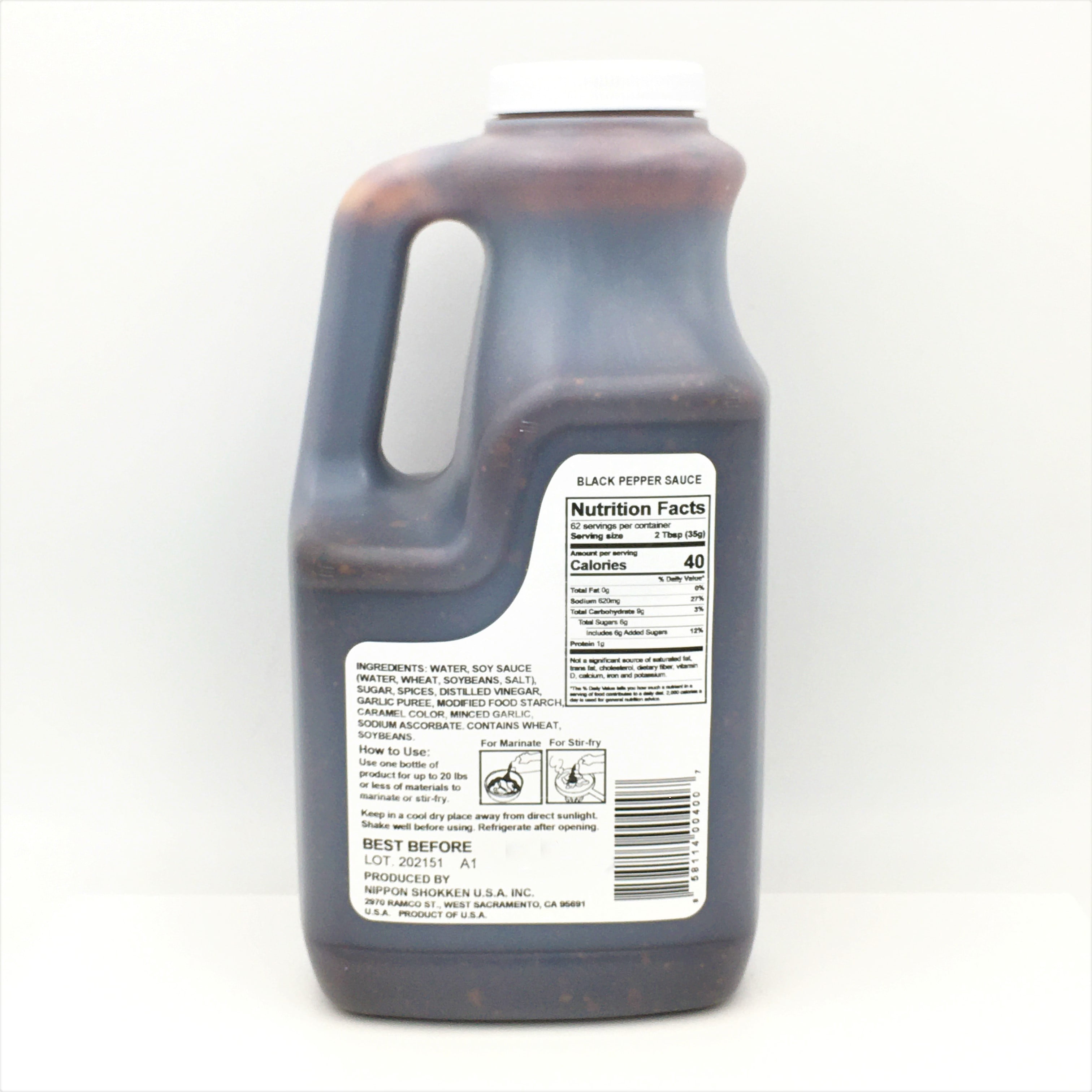 Nippon Shokken Black Pepper Sauce 4.8lb /2.18kg