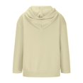 thumbnail image 6 of VISALY Hoodies Pullover Tunic Sweatshirt Womens Oversized Hoodies Fleece Sweatshirts Long Sleeve Sweaters Pullover Fall Outfits Comfy Sweaters for Women Comfort Sweatshirt Business Sweaters Beige L, 6 of 6
