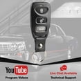 thumbnail image 6 of KeylessOption replacement fob for Hyundai Elantra, Sonata (95430-3K202) 3-button remote fob w/ remote trunk release, 2 pack, 6 of 6