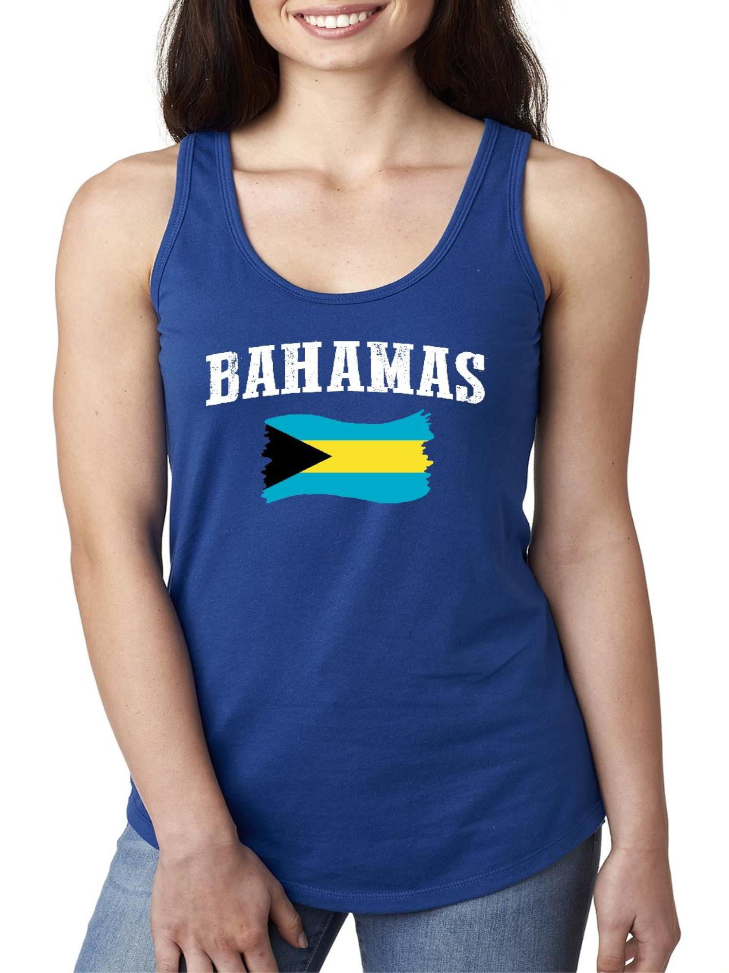 NIB Women's Racerback Tank Top Bahamas Flag