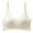 White, variant on SMihono Women's Everyday V Neck Bralettes Padded Smoothing with Seamless Stretch Wireless Lightly Lined Comfort Bra Blue M