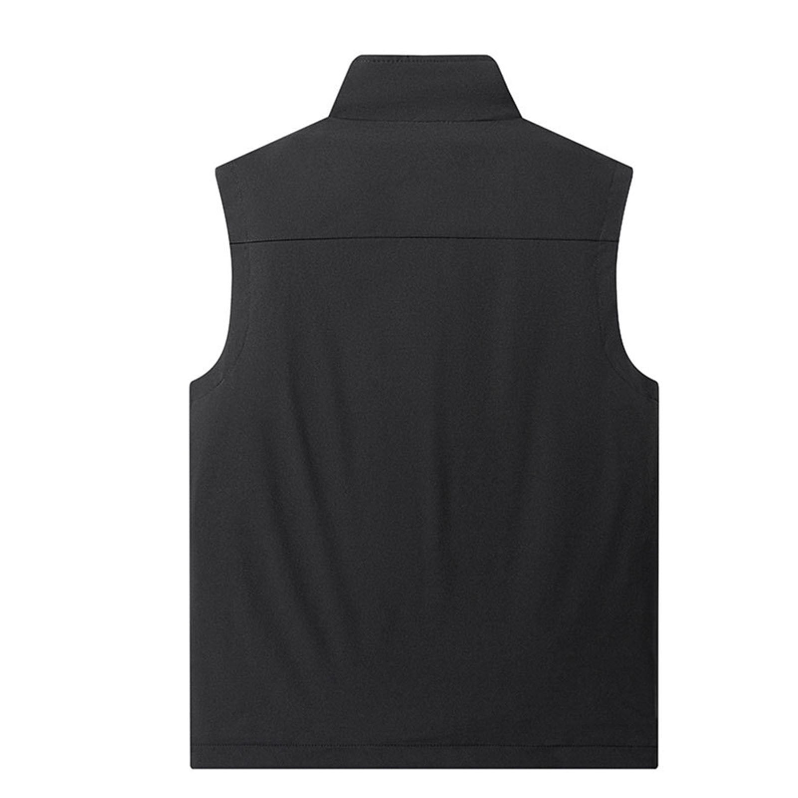 BUIGTTKLOP Mens Vest Lightweight Outerwear Windproof Sleeveless Jacket for Golf Running Hiking
