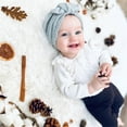thumbnail image 2 of WEIYLL Hats For Baby Newborn Colorful Bowknot Elastics Turban Knit Infant Care Ruffles Kids Baby Visors, 2 of 4