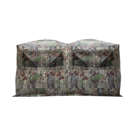 UPC: 0012642004391 | Barronett Blinds® Beast Portable Hub Blind Side by Side 6-Person Bloodtrail® Backwoods BE650BW