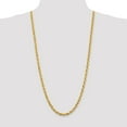 thumbnail image 2 of Real 14kt Yellow Gold 5.5mm Diamond Cut Rope with Lobster Clasp Chain; 30 inch; for Adults and Teens; for Women and Men, 2 of 5