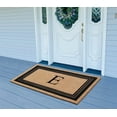 thumbnail image 3 of A1HC Natural Coir Monogrammed Entrance Door Mats, Durable Large Outdoor Rug, Non-Slip, Flock Doormat, Thin-Profile Heavy Duty Door Mat, Indoor Outdoor Front Door, High Traffic Areas, 24" X 39", 3 of 7