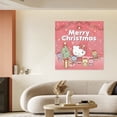 thumbnail image 4 of Hello Kitty Christmas Canvas Wall Art Cartoon Wall Decor | HD Printed & Wooden framed wall art | Modern Wall Decor for Gift | Kids Room Decor | Made in USA 24x24Inch, 4 of 5