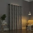 thumbnail image 2 of Sun Zero Parrish Distressed Grid Thermal Extreme 100% Blackout Grommet Curtain Panel In Grey, 2 of 9