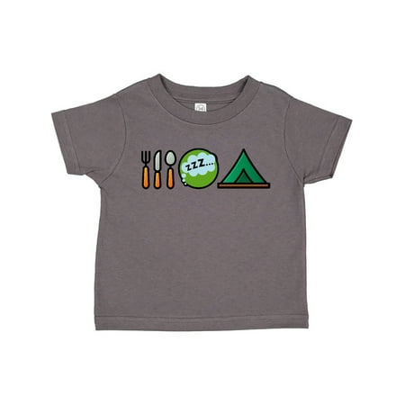 

Inktastic Camping Eat Sleep Camp Gift Toddler Boy or Toddler Girl T-Shirt