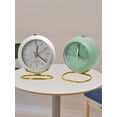 thumbnail image 4 of Retro Analog Alarm Clock, Super Silent Battery Operated Small Desk Clock with Snooze, Beep Sounds, Night Light Function, Easy Set, Decor for Bedroom,, 4 of 4