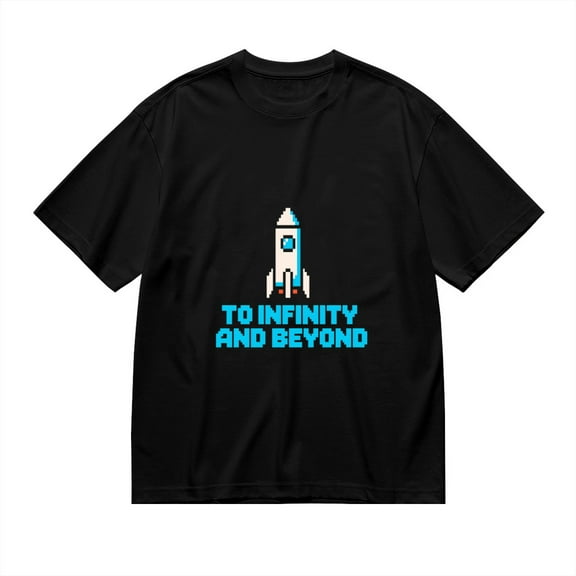 To Infinity And Beyond, Rocket Print2, T Shirt for Men, Vintage Graphic Tees Men, 23807187,S