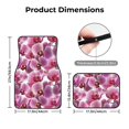 thumbnail image 3 of Balery Orchids Flowers Pattern 4-Piece Floor Mats, Heavy-Duty Rubber Liners, Anti-Slip Design, All-Season Automotive Protection, Vehicles, Cars, Trucks, and SUVs, 3 of 5