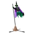 thumbnail image 2 of Decorations Outdoor 5.9 Ft Animated Hovering Witch Animatronics Prop With Sound & Activated Sensor Scary Decor For Home Outside Garden Yard, 2 of 8