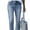 A Sky Blue, variant on DOKOTOO Womens Straight Leg Jeans Classic Blue Strechy Raw Hem Jeans High Waisted Denim Pants