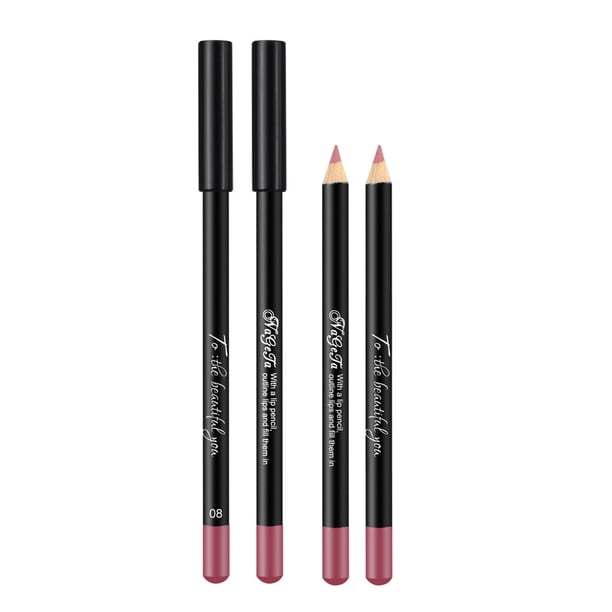 Lápiz labial resistente al agua de 12 colores, delineador de labios de larga duración, lápiz labial
