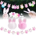 thumbnail image 1 of Creatine Easter 8.2ft Easter Bunny Banner Easter Banner For Mantle Fireplace Room Hanging, 1 of 6