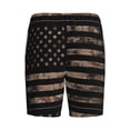 thumbnail image 5 of Easygdp American Flag with Desert Camouflage Men's Short Pajama Pants, Sleep Shorts, Household Pants, Casual Pants with Pockets - 4X-Large, 5 of 9