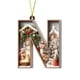 thumbnail image 2 of Adornos de árbol de Navidad de 26 letras - Decoraciones acrílicas personalizadas con gorros de Papá Noel, de una pieza, 2 of 7