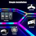 thumbnail image 2 of Wall Lights, RGB Hexagon LED Garage Lights, Honeycomb Lights, 720W - 358 Color Modes, Music Sync Supported(5 Hex Grids), 2 of 14