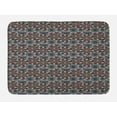 thumbnail image 1 of Vintage Bath Mat, Arabic Ottoman Style Motifs Folkloric Nature Inspired Elements Native Floral Art, Non-Slip Plush Mat Bathroom Kitchen Laundry Room Decor, 29.5 X 17.5 Inches, Multicolor, Ambesonne, 1 of 2