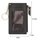 thumbnail image 3 of Cartera para mujer, monedero corto de PU, tarjetero delgado a la moda (negro), 3 of 5
