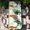 White, variant on St. Patrick's Day Table Cloths for 8 Foot Rectangle Tables, Lucky Shamrock Gnomes Flowers Leaves Green Patio Waterproof Elastic Fitted Tablecloths, Washable Rectangular Table Cover for Camping