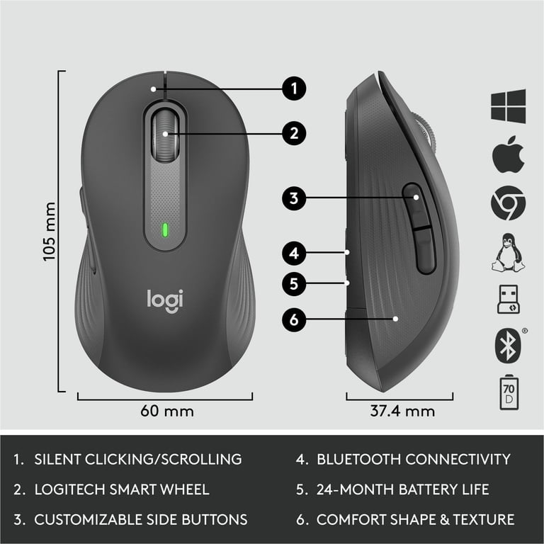 Logitech MK650 Wireless Keyboard and Mouse Combo, SilentTouch
