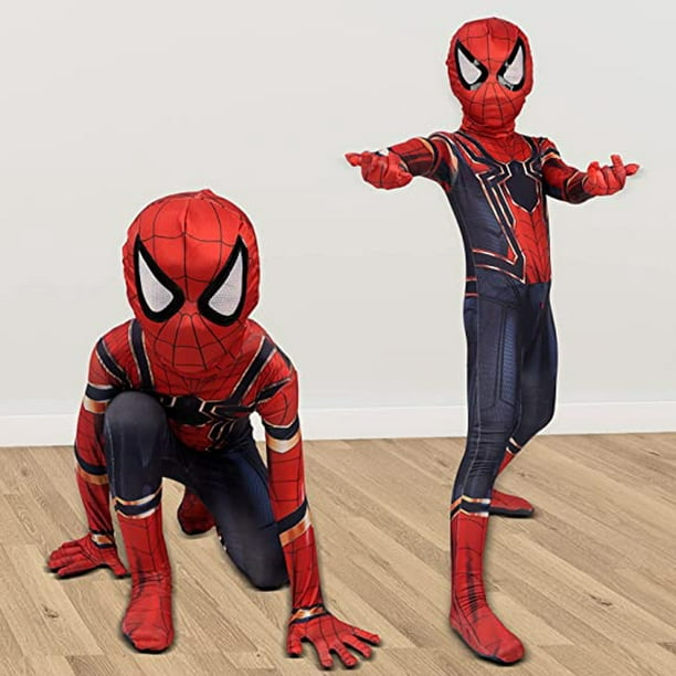 Spiderman Costume Full Line Spiderman Cosplay Costume Children Birthday  Gifts Boys Girls Halloween Christmas Party Superhero-c