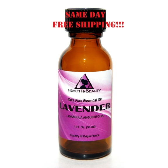 LAVENDER ESSENTIAL OIL AROMATHERAPY 100% PURE NATURAL GLASS BOTTLE 1.0 OZ, 30 ml