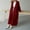 Red, variant on Womens Fuzzy Long Cardigans Open Front Cable Knitted Sweater Outerwear Solid Color Soft Cozy Warm Trendy Coat